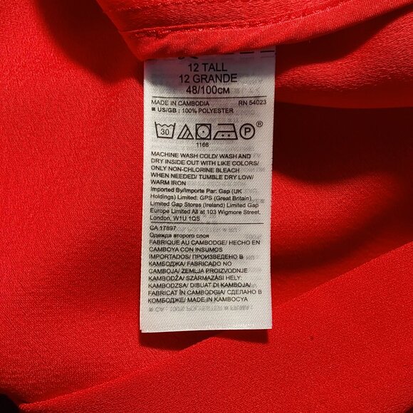 Banana Republic Ruffle Criss-Cross Mini Shift Dress - Worn Once - 12 Tall - Picture 7 of 7